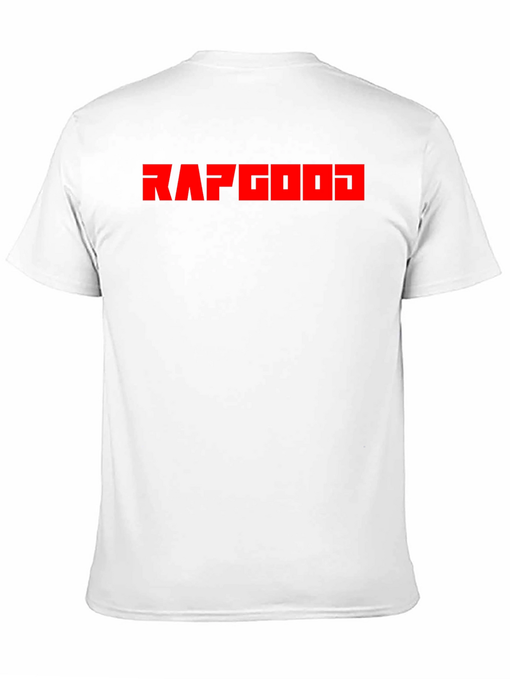 RAPGOD Graphic Tee - Bold Red Print on Black