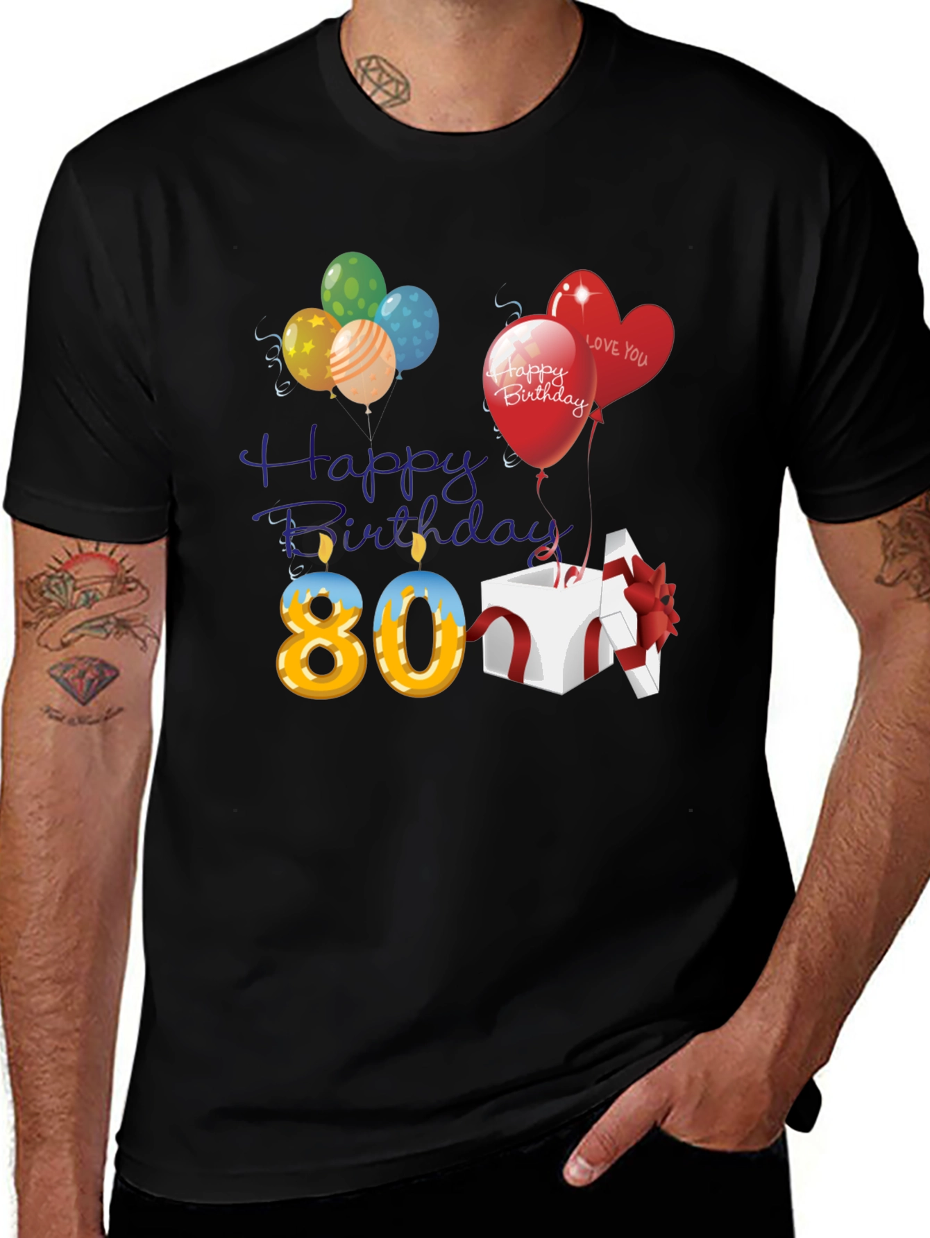 Happy 80th Birthday T-Shirt
