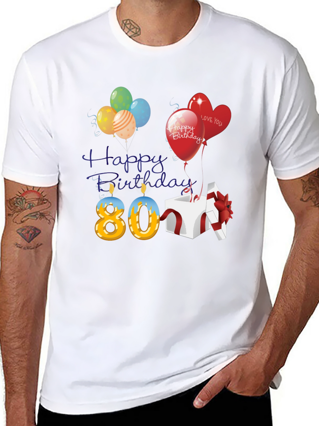 Happy 80th Birthday T-Shirt