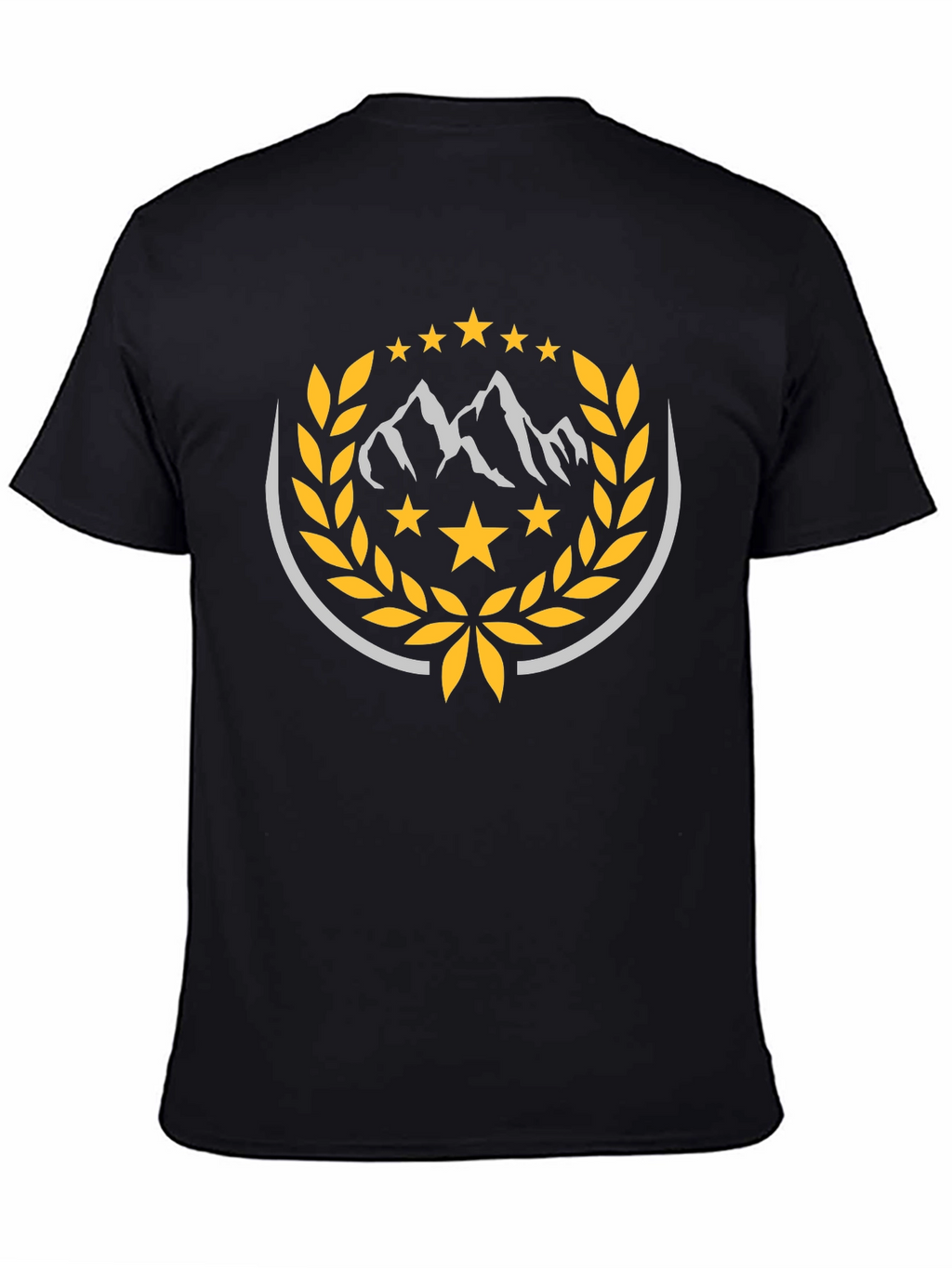 Mountain Star Crest Black T-Shirt