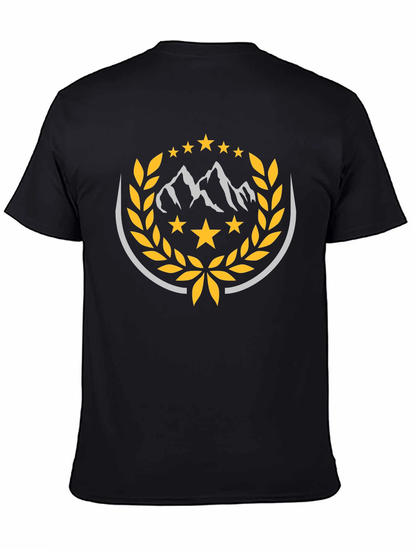 Mountain Star Crest Black T-Shirt