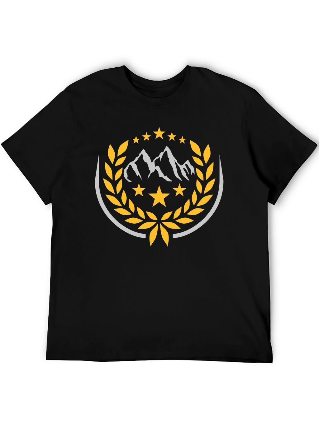 Mountain Star Crest Black T-Shirt