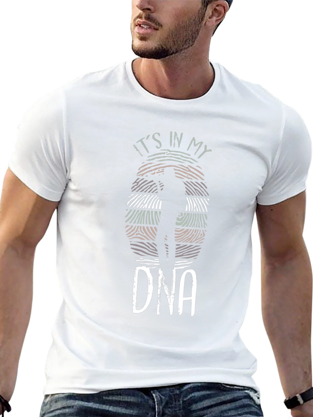 Its in My DNA T-Shirt Black Crew Neck Tee