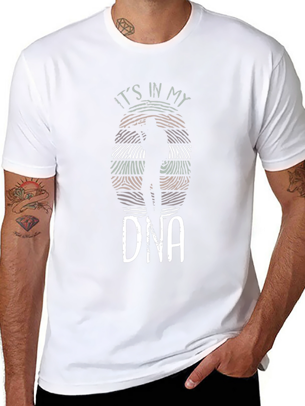 Its in My DNA T-Shirt Black Crew Neck Tee