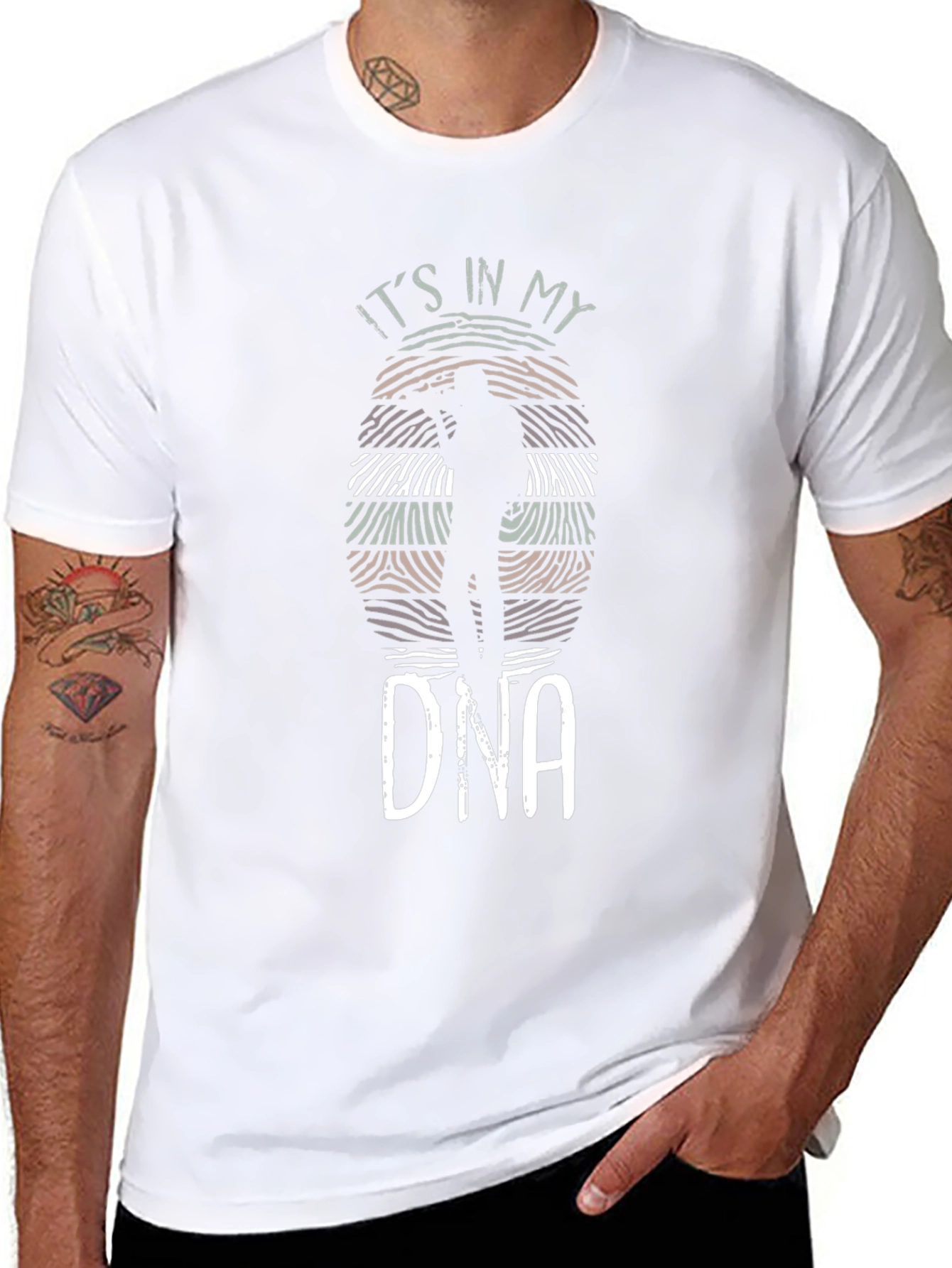 Its in My DNA T-Shirt Black Crew Neck Tee