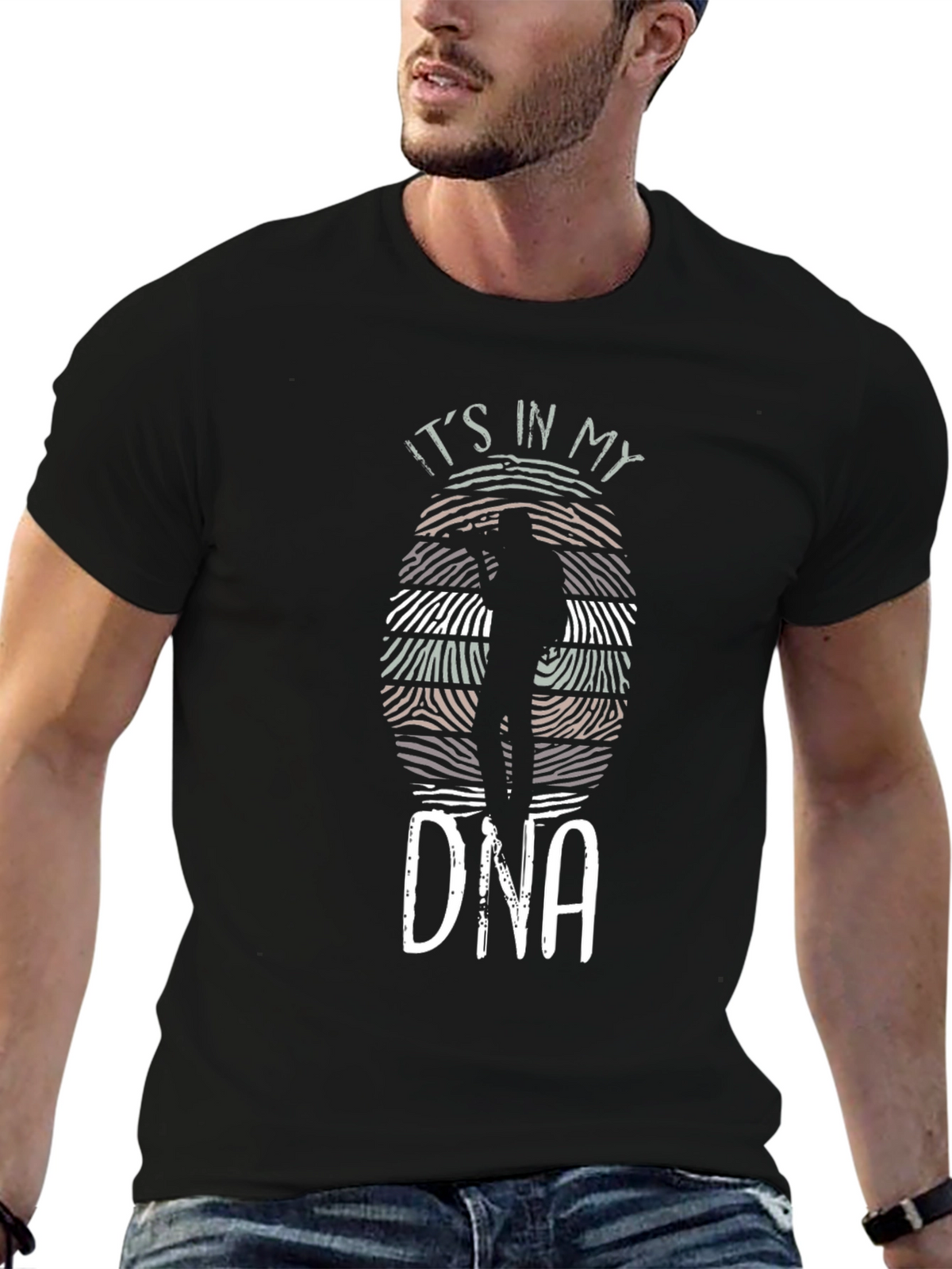 Its in My DNA T-Shirt Black Crew Neck Tee