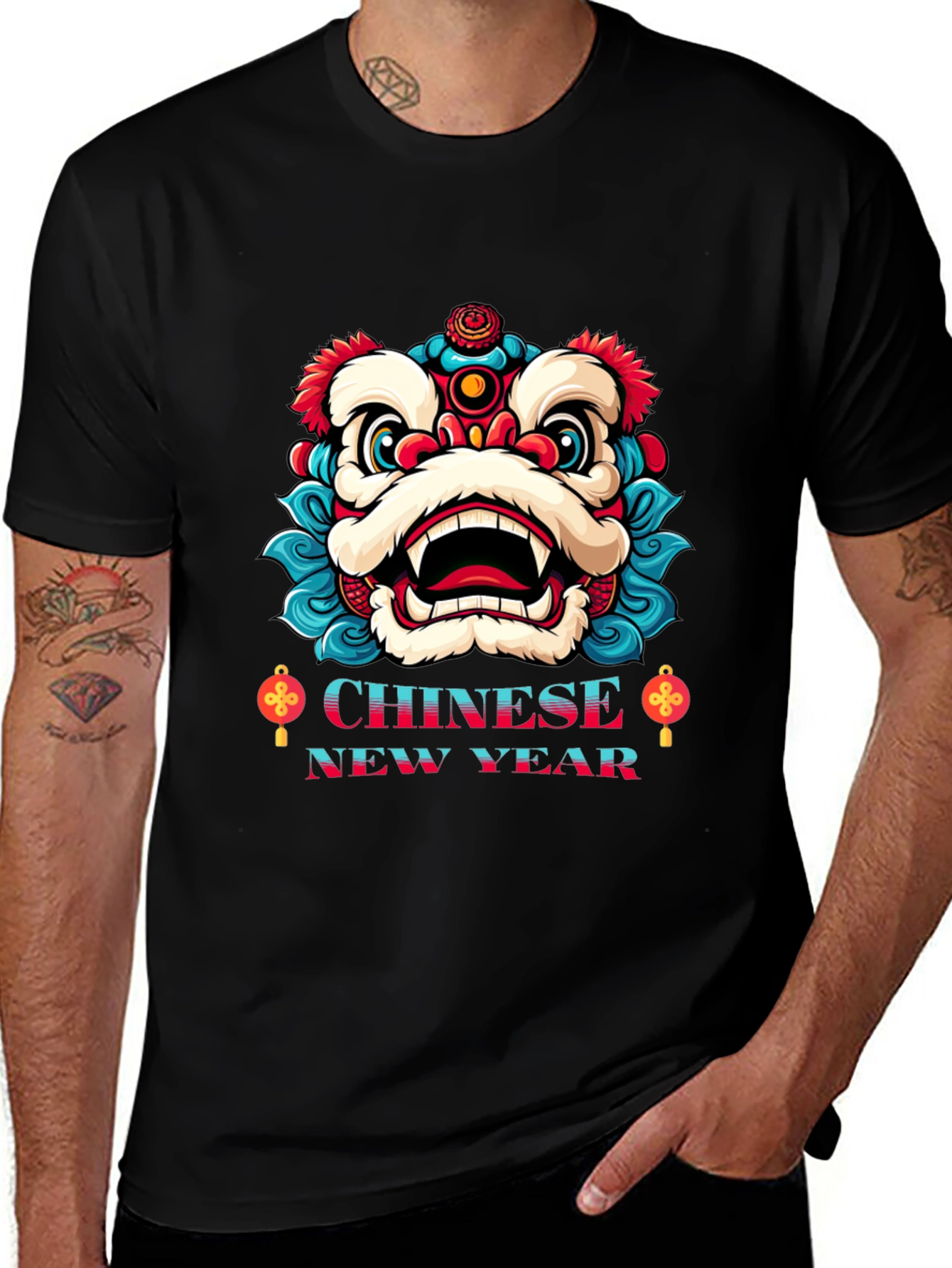 Chinese New Year Lion Dance T-Shirt