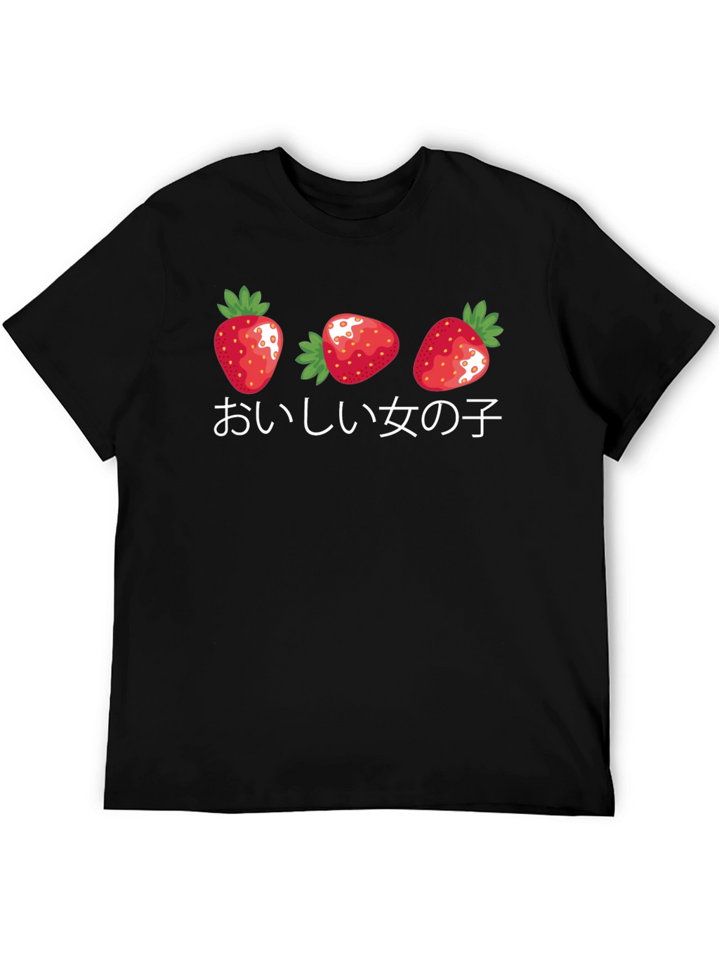 Strawberry Graphic T-Shirt - Japanese Text