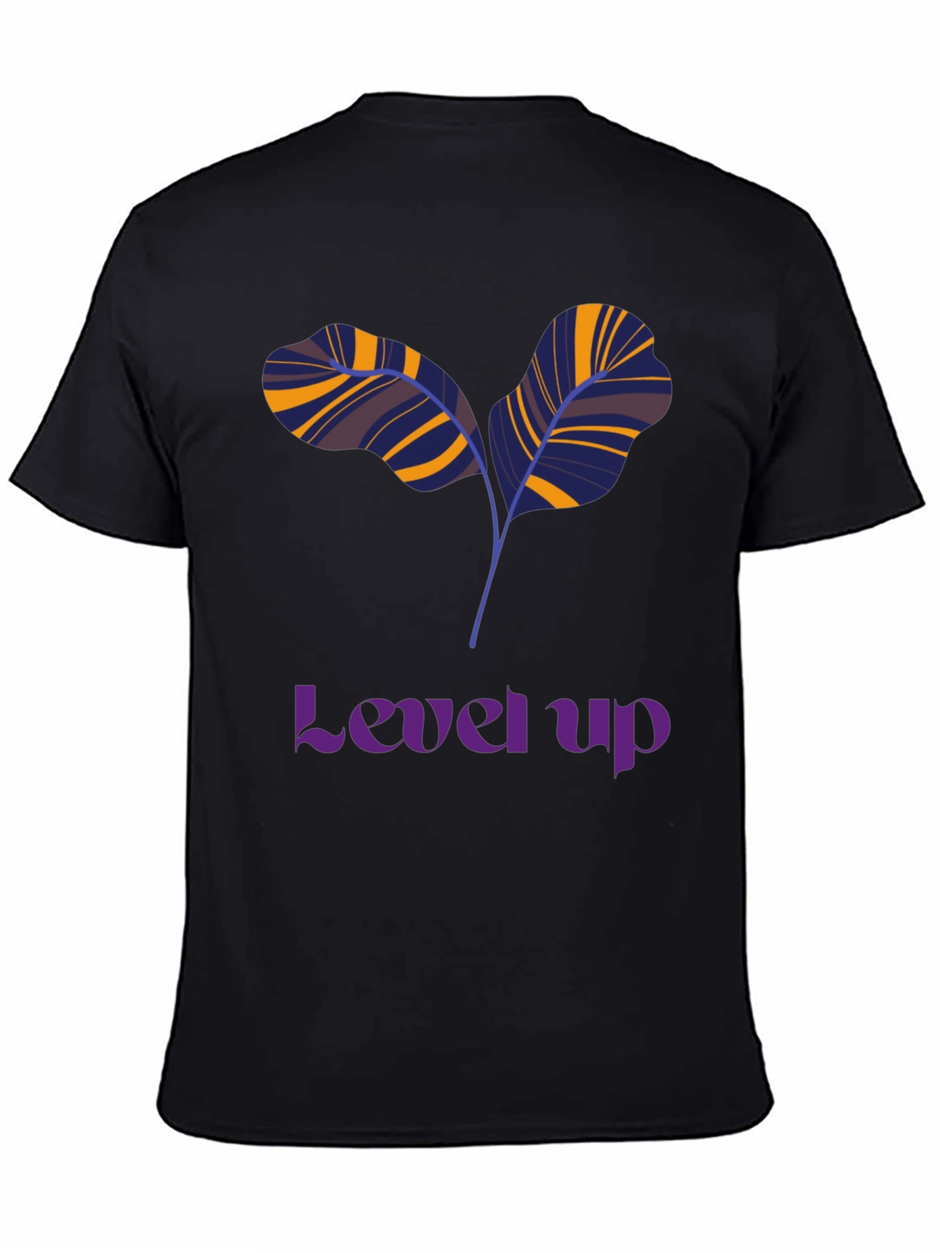 Level Up T-Shirt: Unique Leaf Design