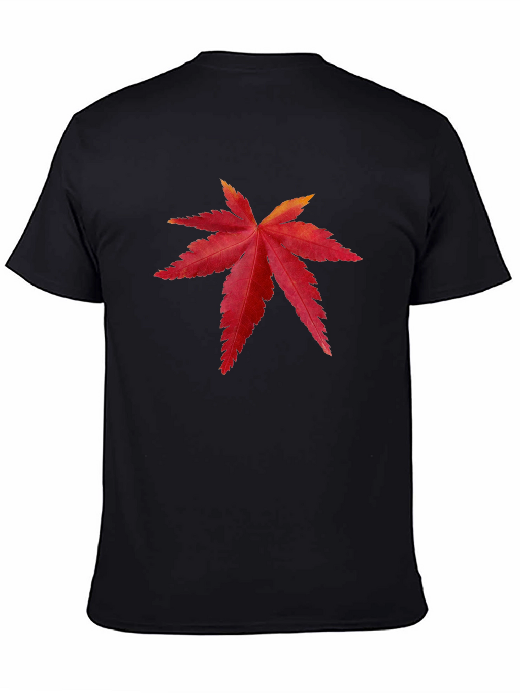 Maple Leaf Graphic Tee - Stylish Black T-Shirt