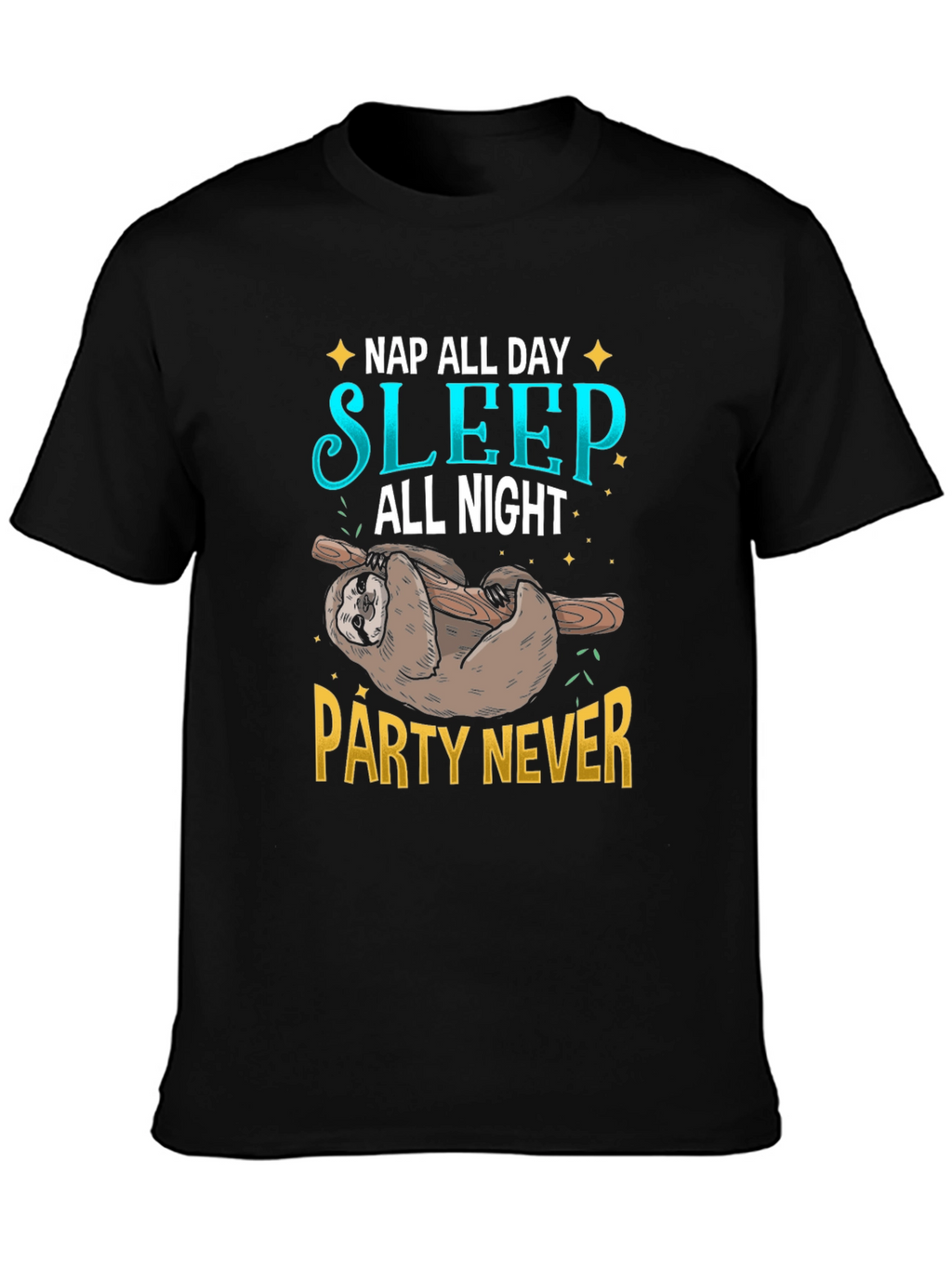 Nap All Day Sloth Graphic Tee
