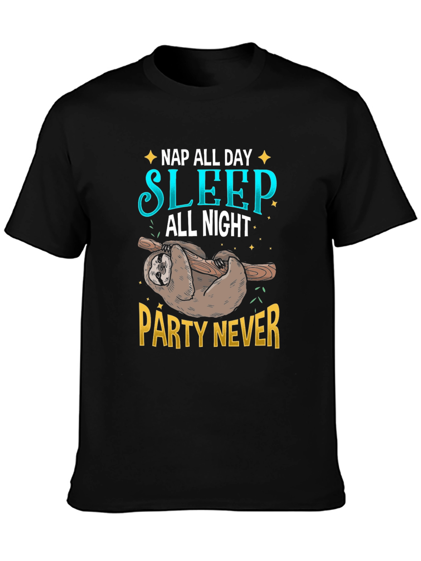 Nap All Day Sloth Graphic Tee