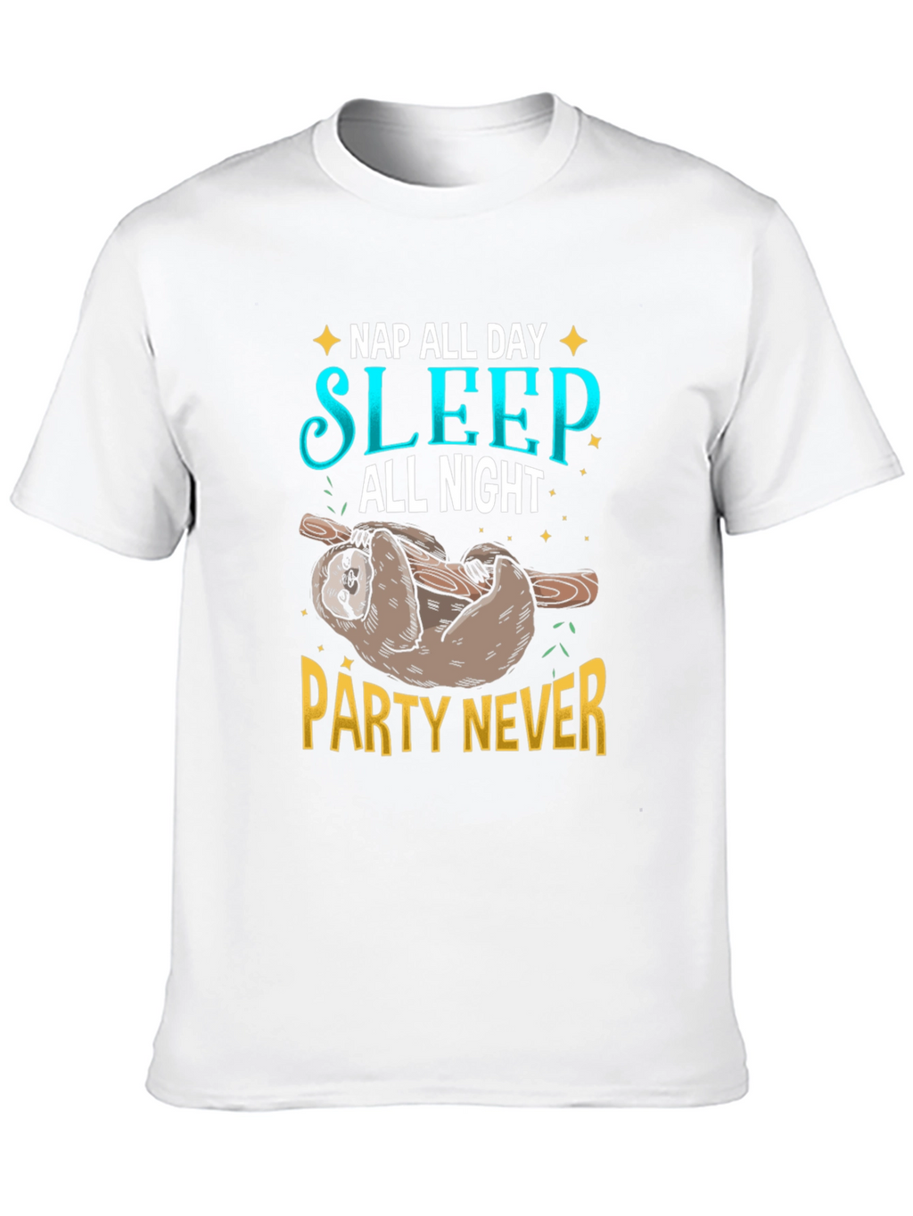 Nap All Day Sloth Graphic Tee