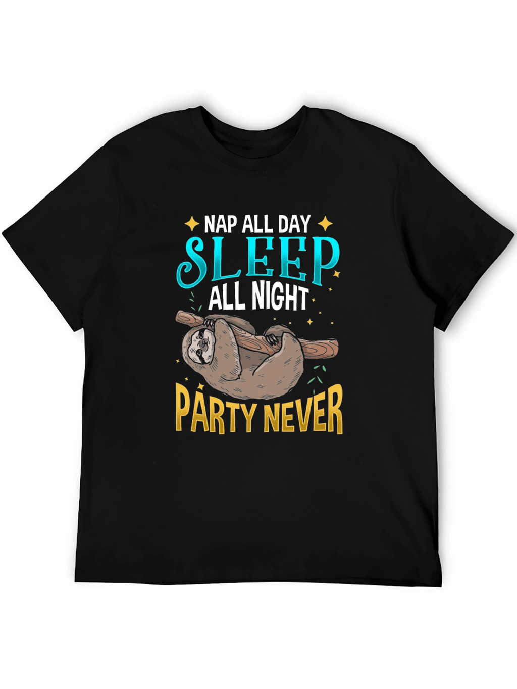 Nap All Day Sloth Graphic Tee