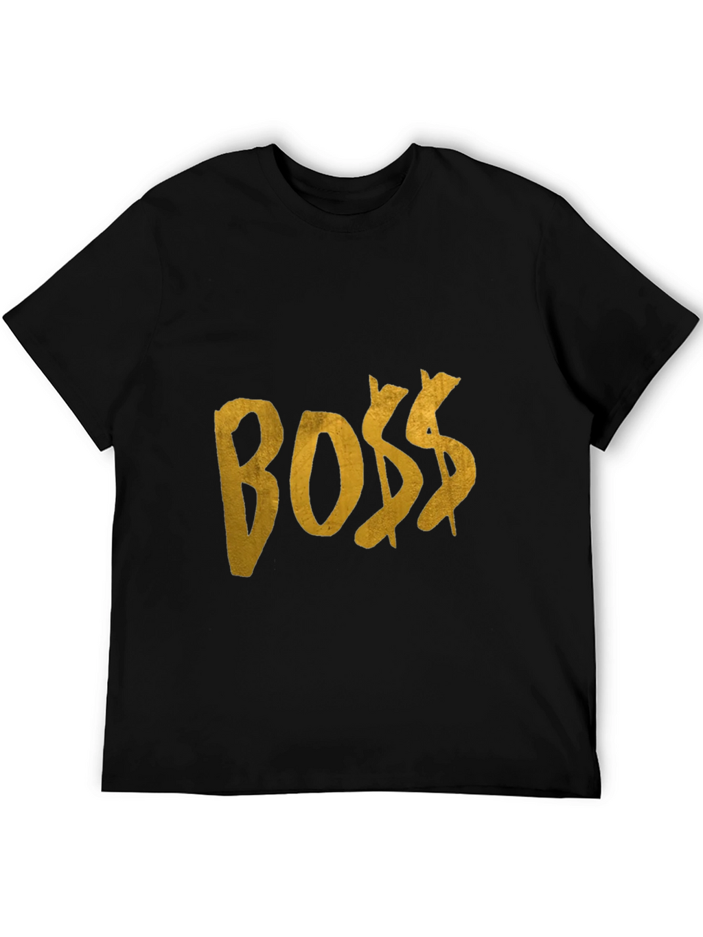 BOSS Graphic Tee - Black Cotton T-Shirt