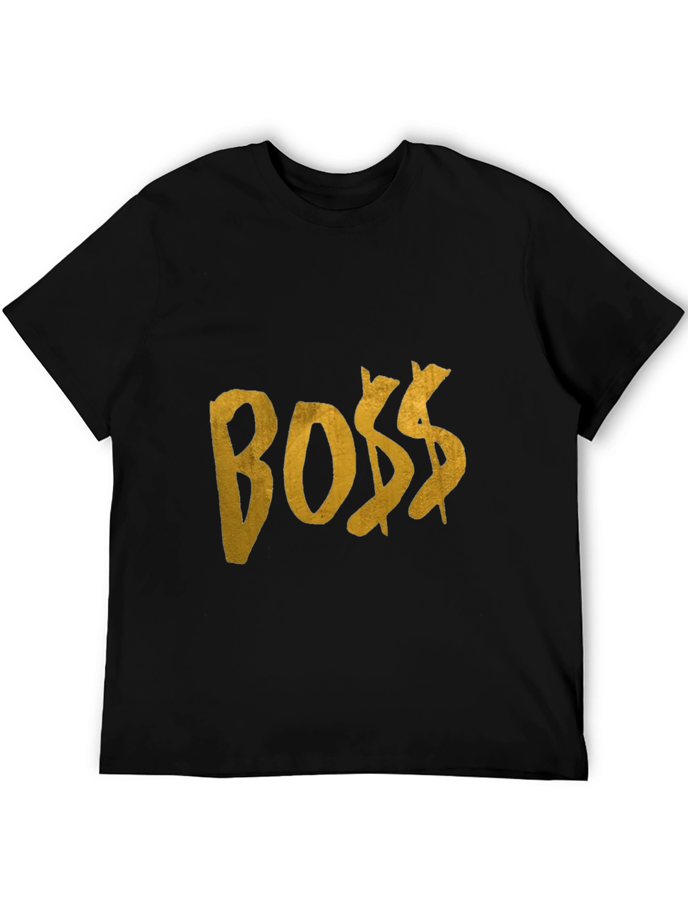 BOSS Graphic Tee - Black Cotton T-Shirt