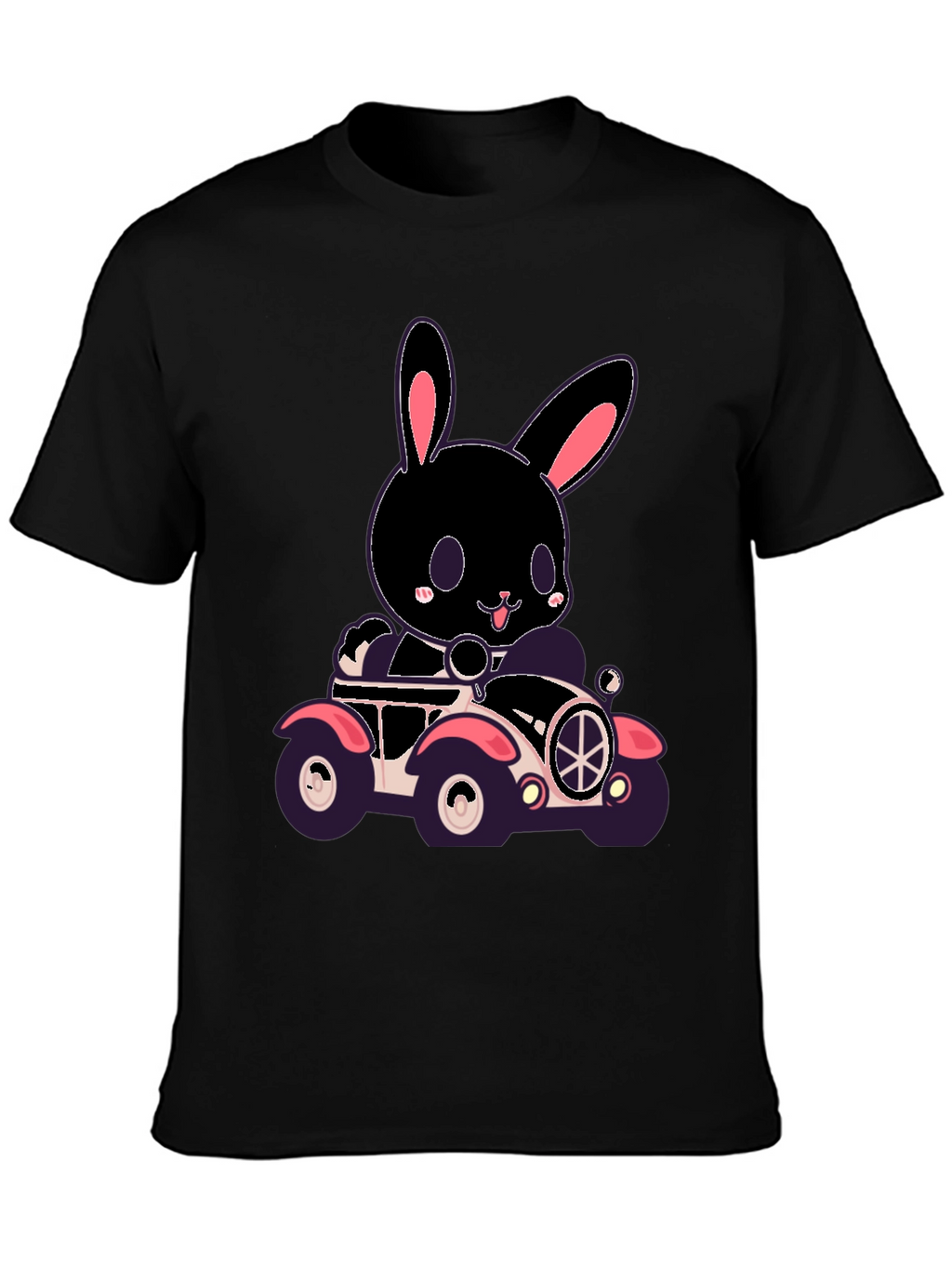 Bunny in Car Graphic T-Shirt