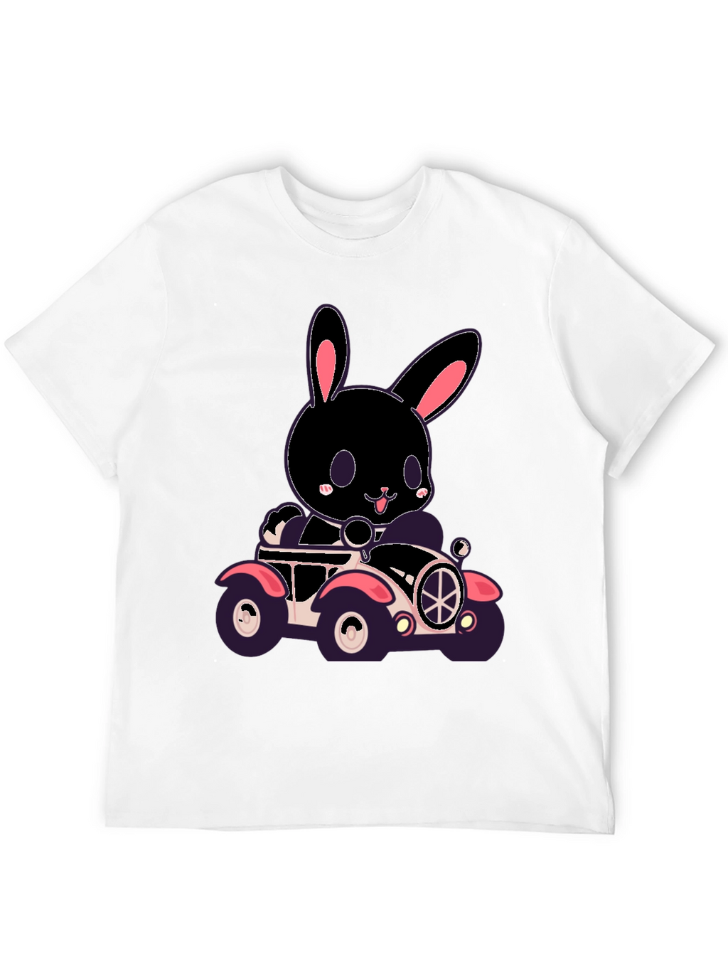 Bunny in Car Graphic T-Shirt