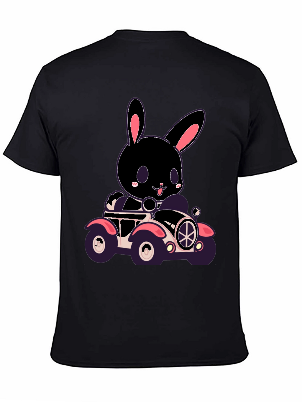 Bunny in Car Graphic T-Shirt