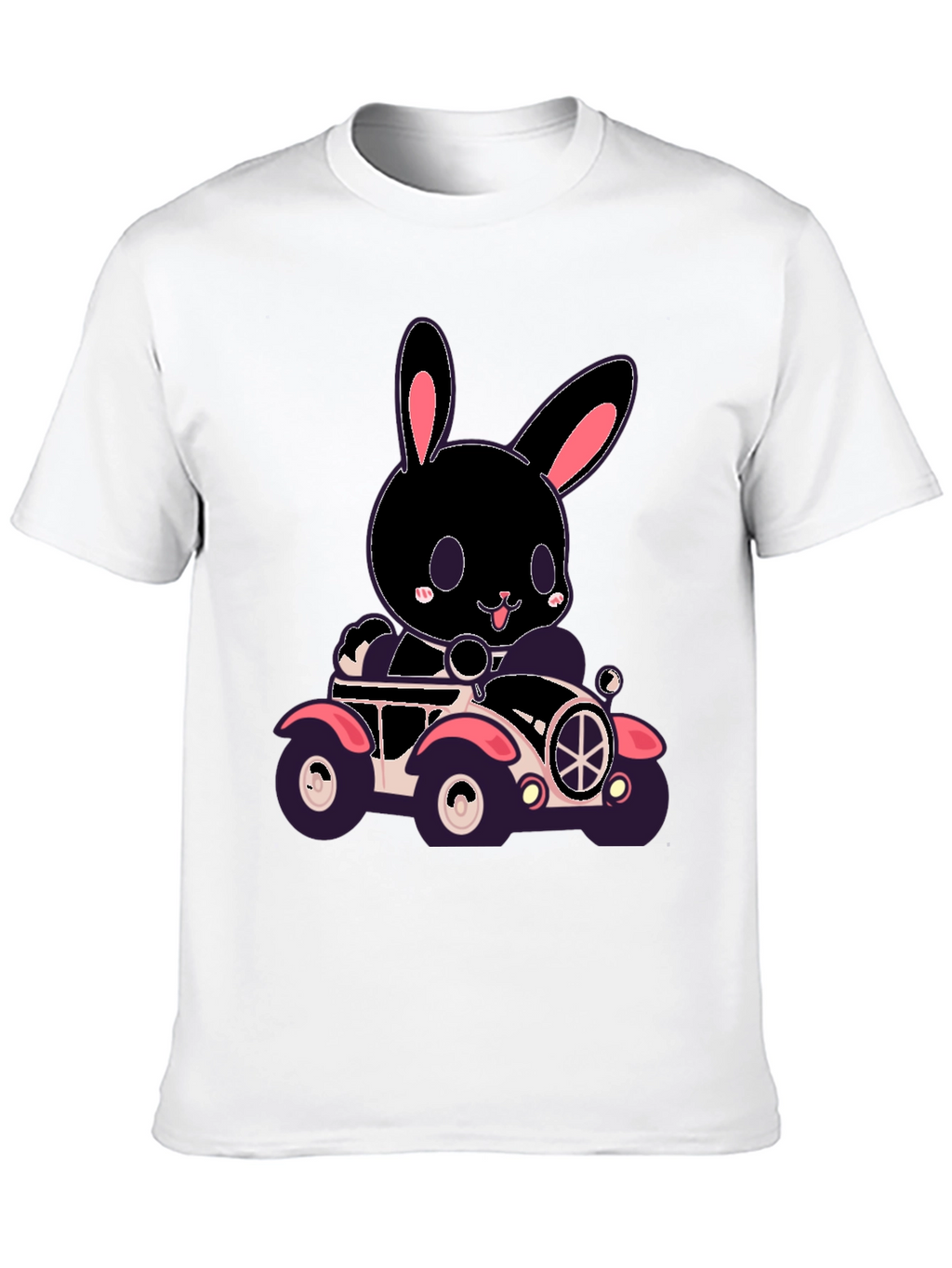 Bunny in Car Graphic T-Shirt