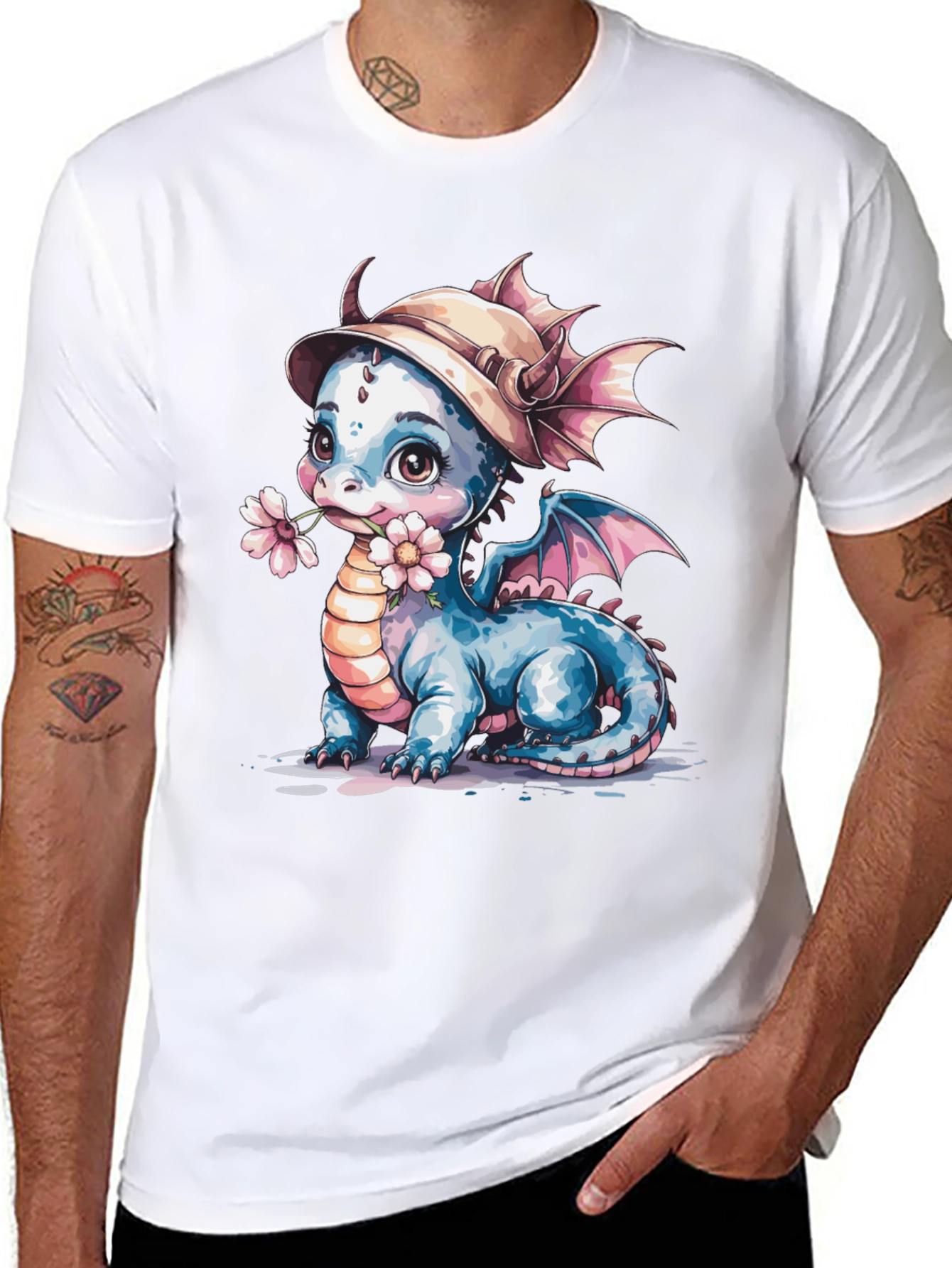 Cute Dragon T-Shirt: Whimsical Fantasy Tee