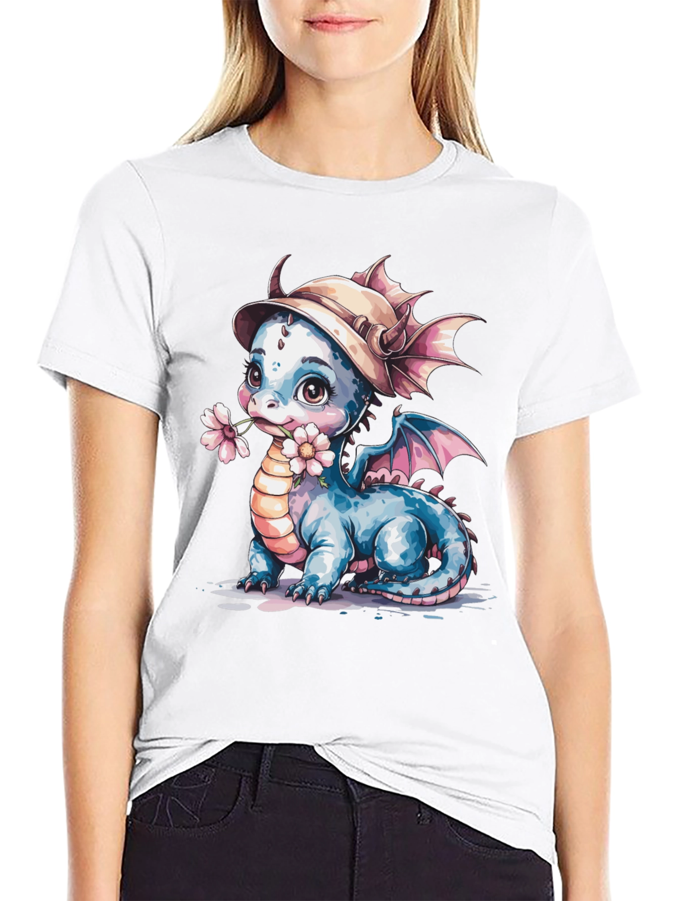Cute Dragon T-Shirt: Whimsical Fantasy Tee
