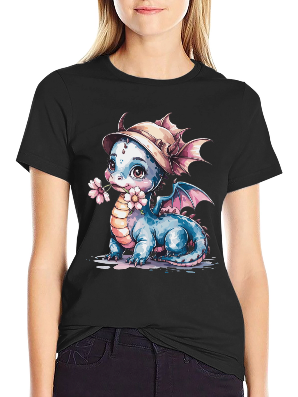 Cute Dragon T-Shirt: Whimsical Fantasy Tee
