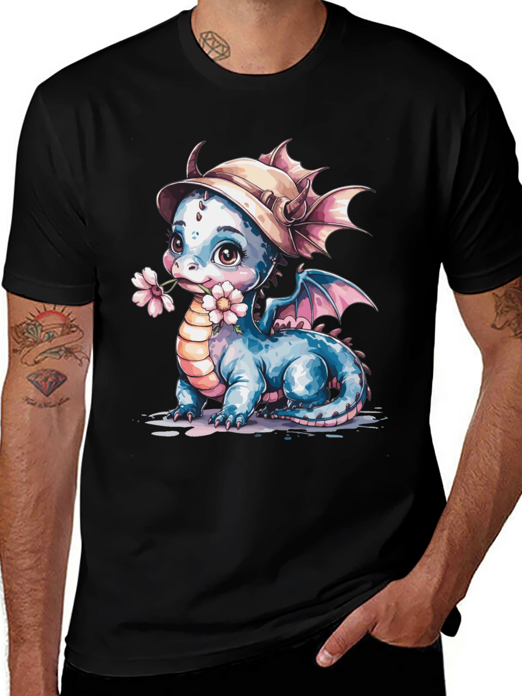 Cute Dragon T-Shirt: Whimsical Fantasy Tee