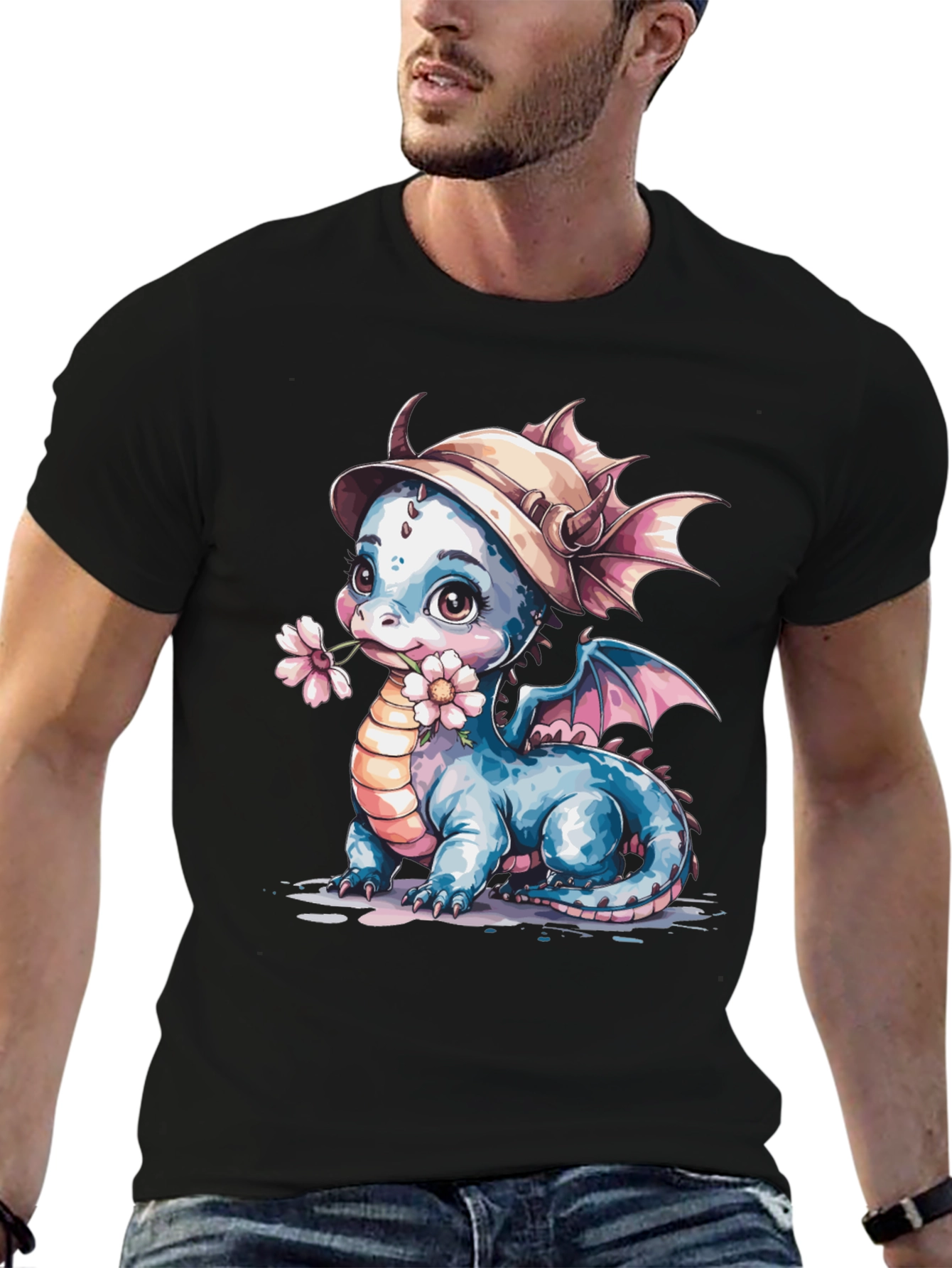 Cute Dragon T-Shirt: Whimsical Fantasy Tee