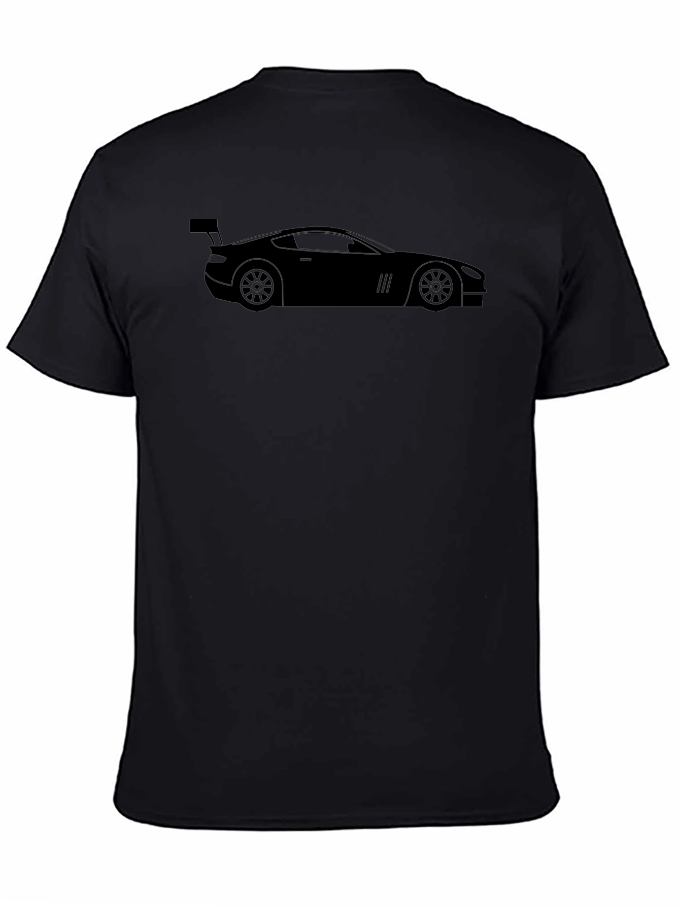 Sleek Car Graphic Black T-Shirt