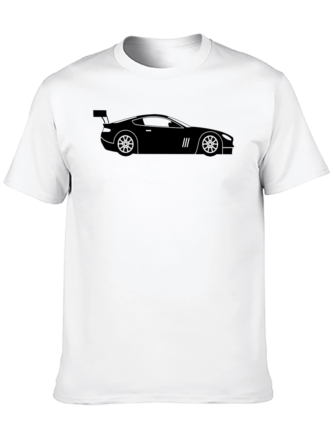 Sleek Car Graphic Black T-Shirt