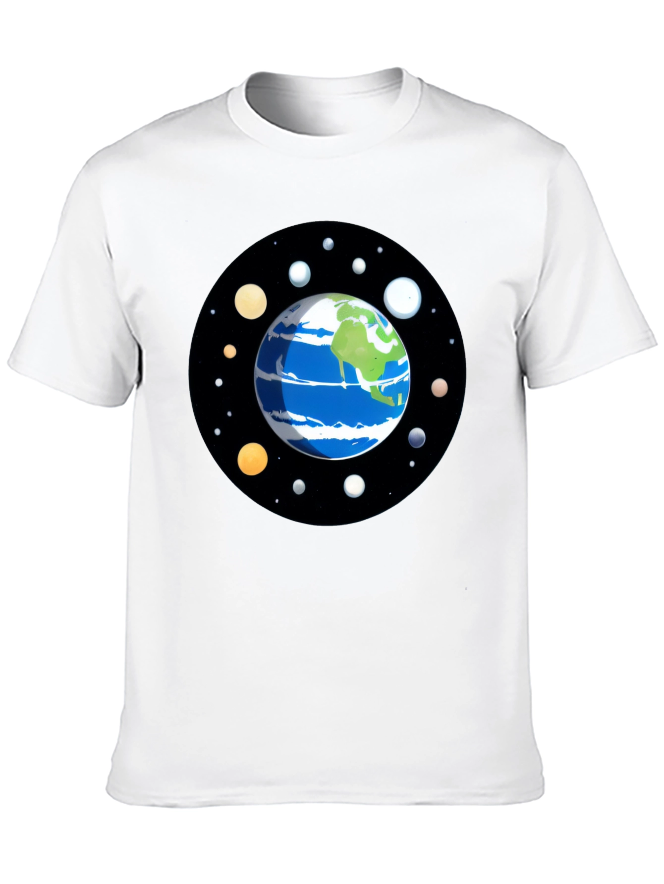 Planet Earth Graphic Tee - Space Lover Shirt
