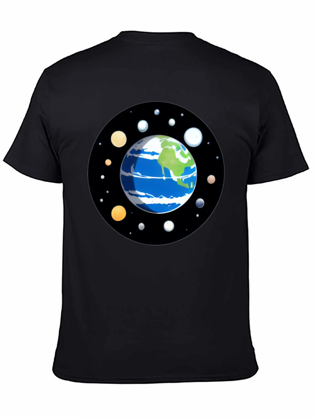 Planet Earth Graphic Tee - Space Lover Shirt