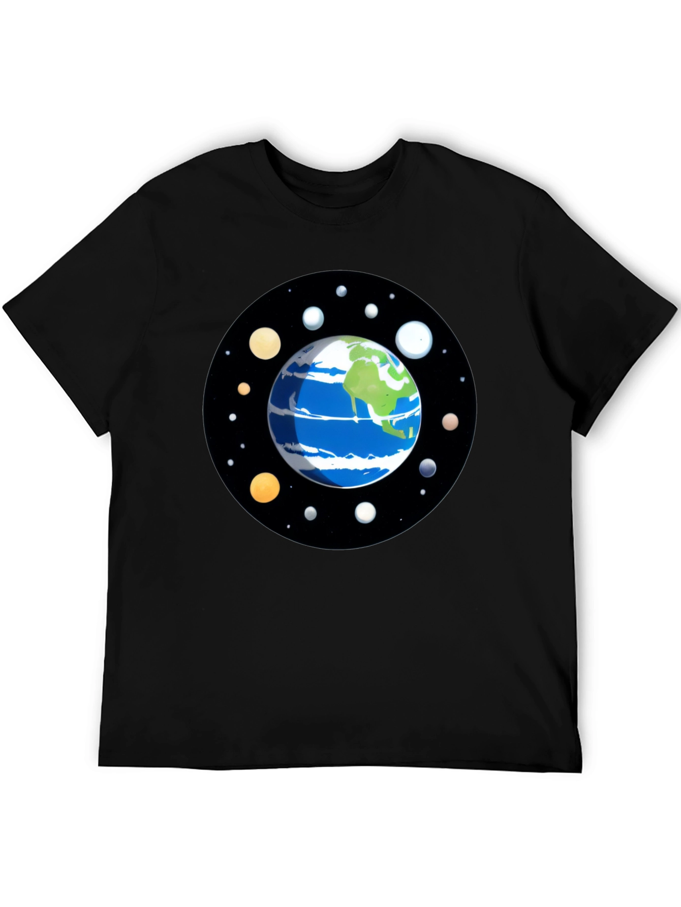 Planet Earth Graphic Tee - Space Lover Shirt