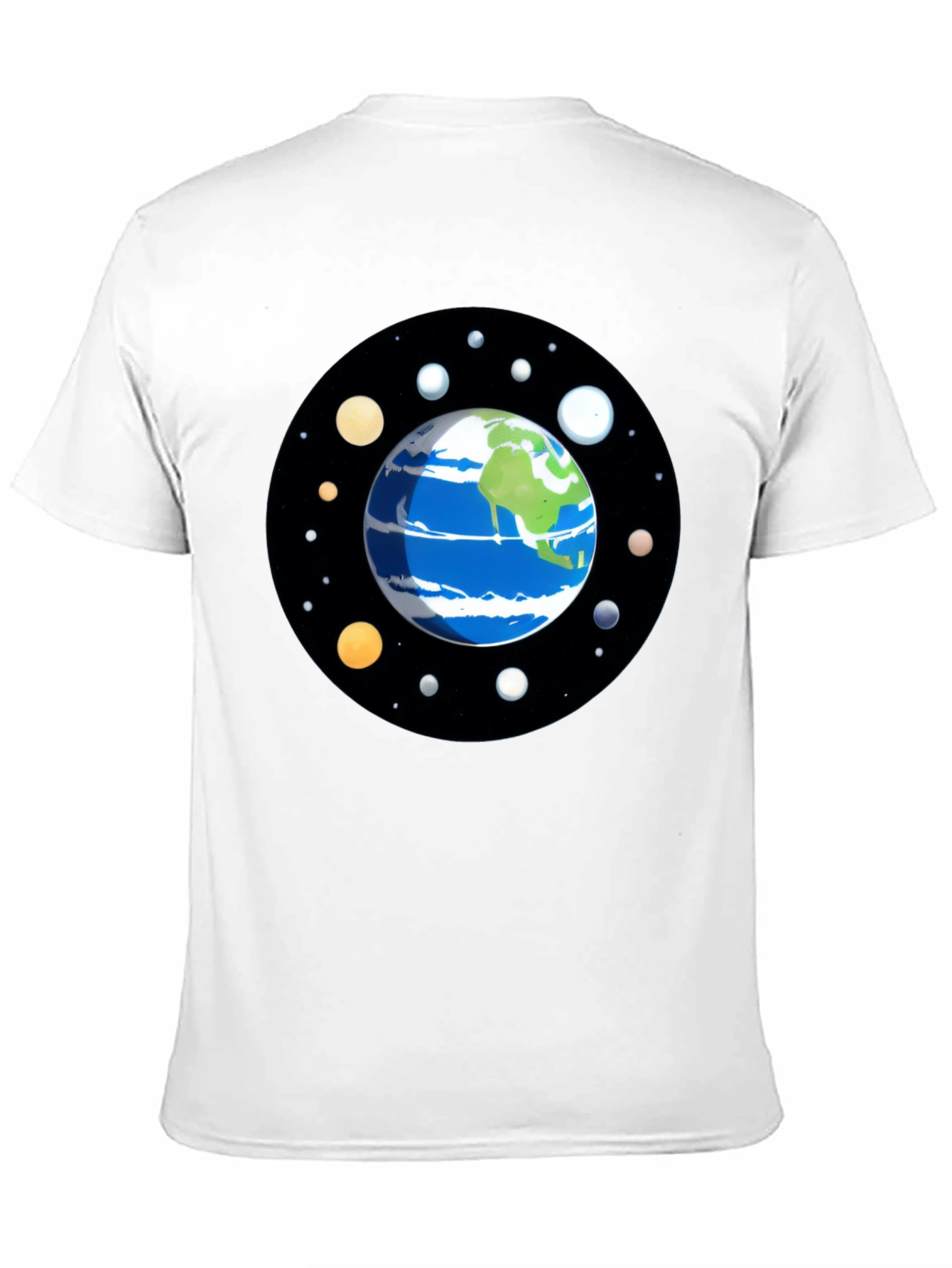 Planet Earth Graphic Tee - Space Lover Shirt