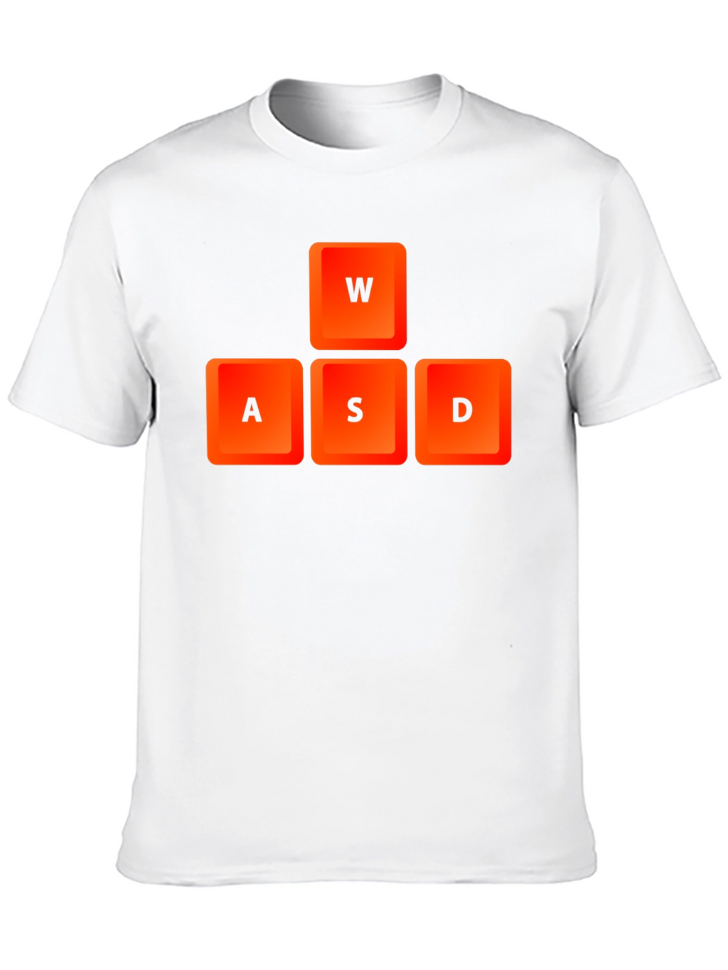 Gamer WASD Keys Black T-Shirt