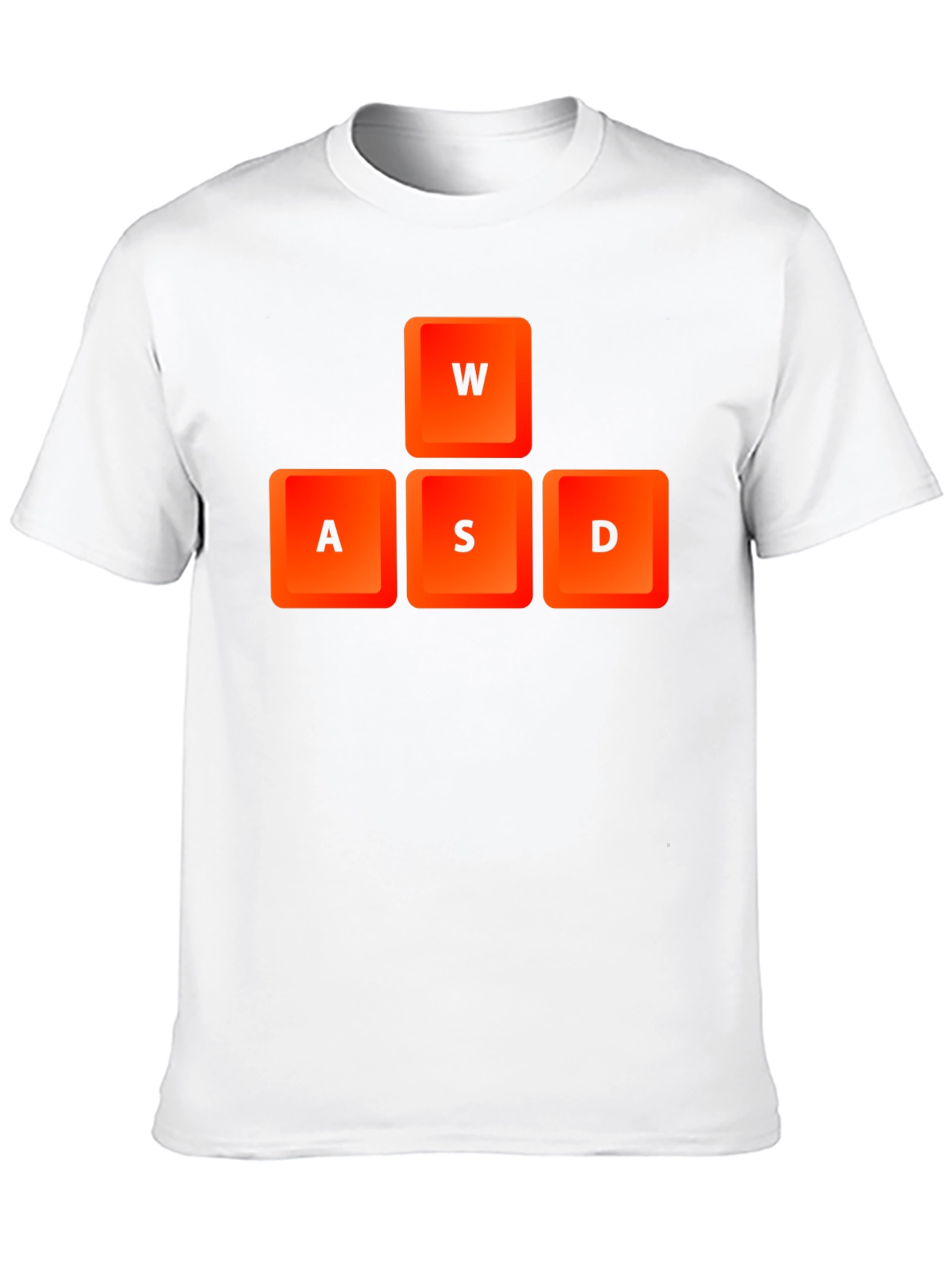 Gamer WASD Keys Black T-Shirt