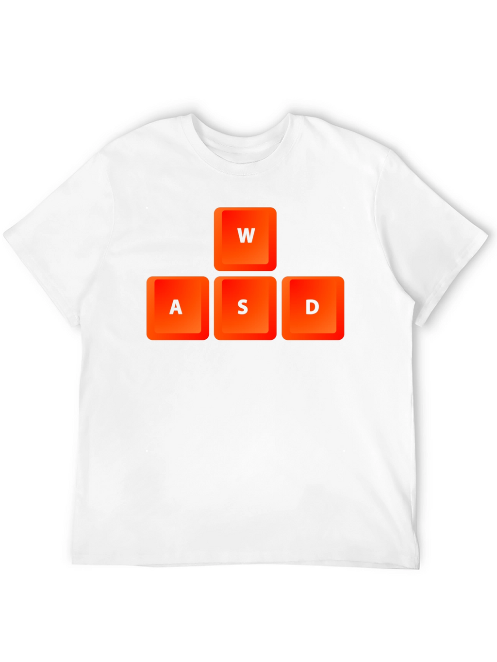 Gamer WASD Keys Black T-Shirt