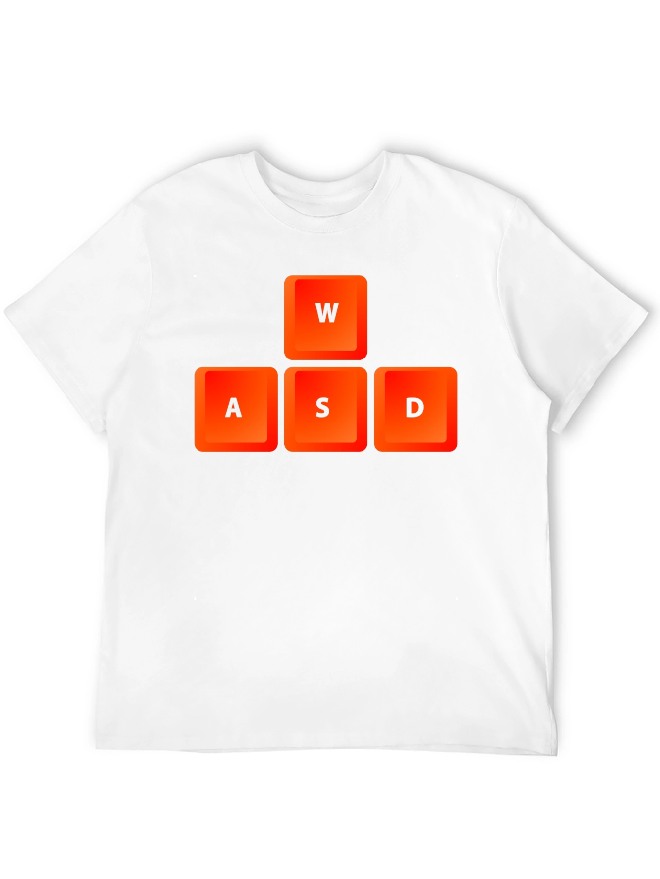 Gamer WASD Keys Black T-Shirt