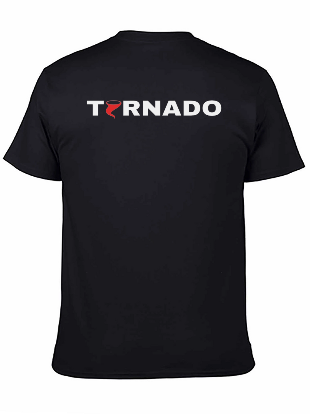 Tornado Graphic Print Black T-Shirt