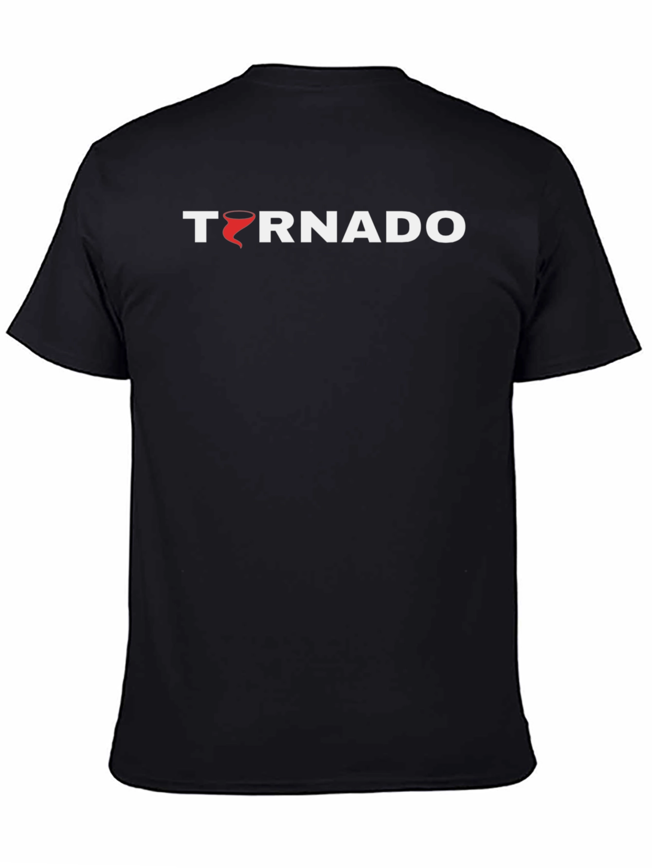 Tornado Graphic Print Black T-Shirt