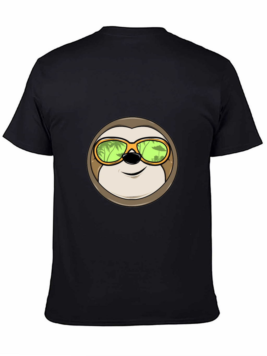 Relaxed Sloth Graphic Tee - Tropical Vibes