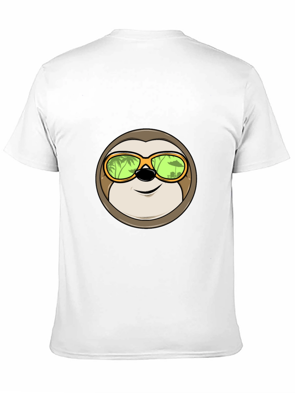 Relaxed Sloth Graphic Tee - Tropical Vibes