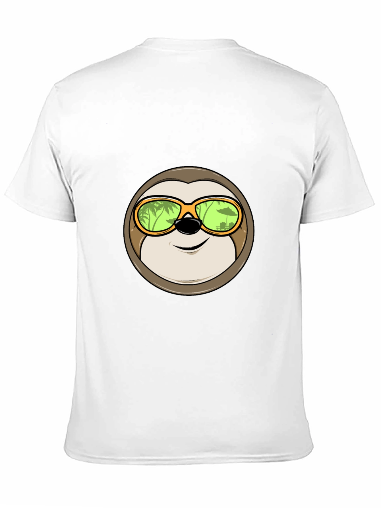 Relaxed Sloth Graphic Tee - Tropical Vibes