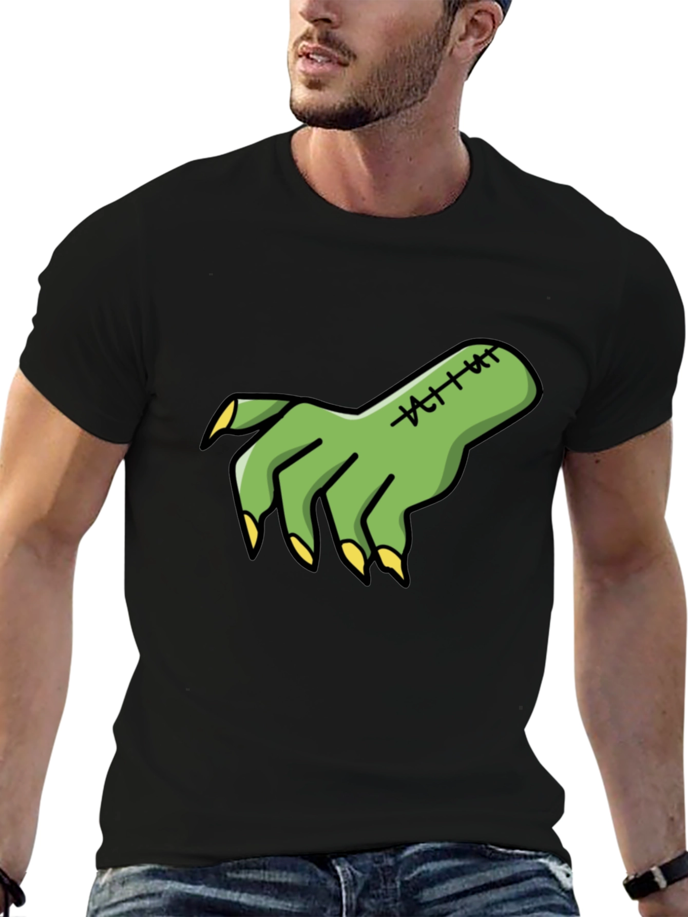 Zombie Hand Graphic Tee - Halloween T-Shirt