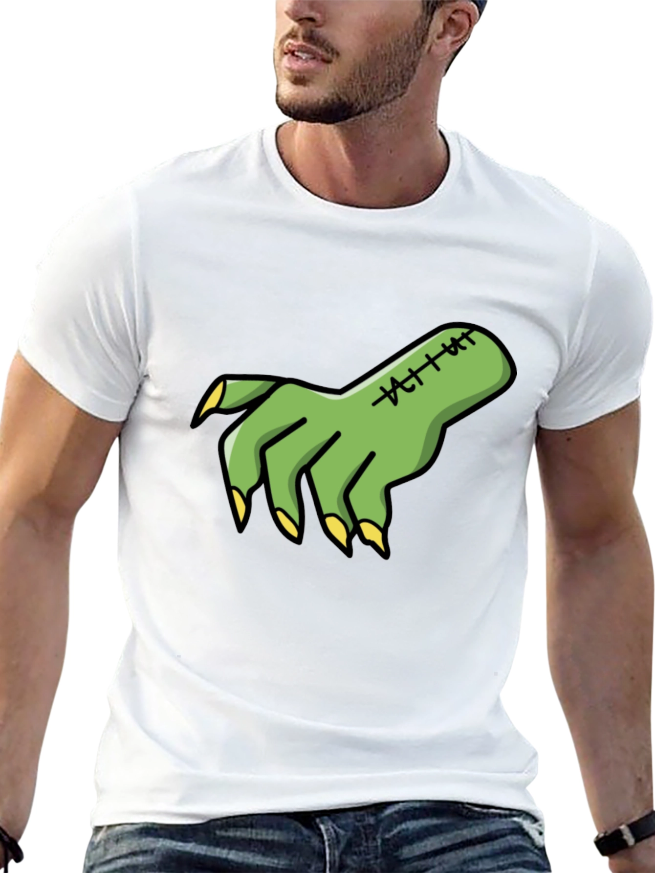 Zombie Hand Graphic Tee - Halloween T-Shirt