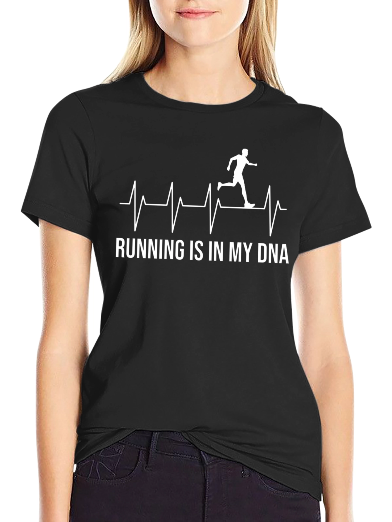 Running Is In My DNA T-Shirt - Runner Heartbeat Tee