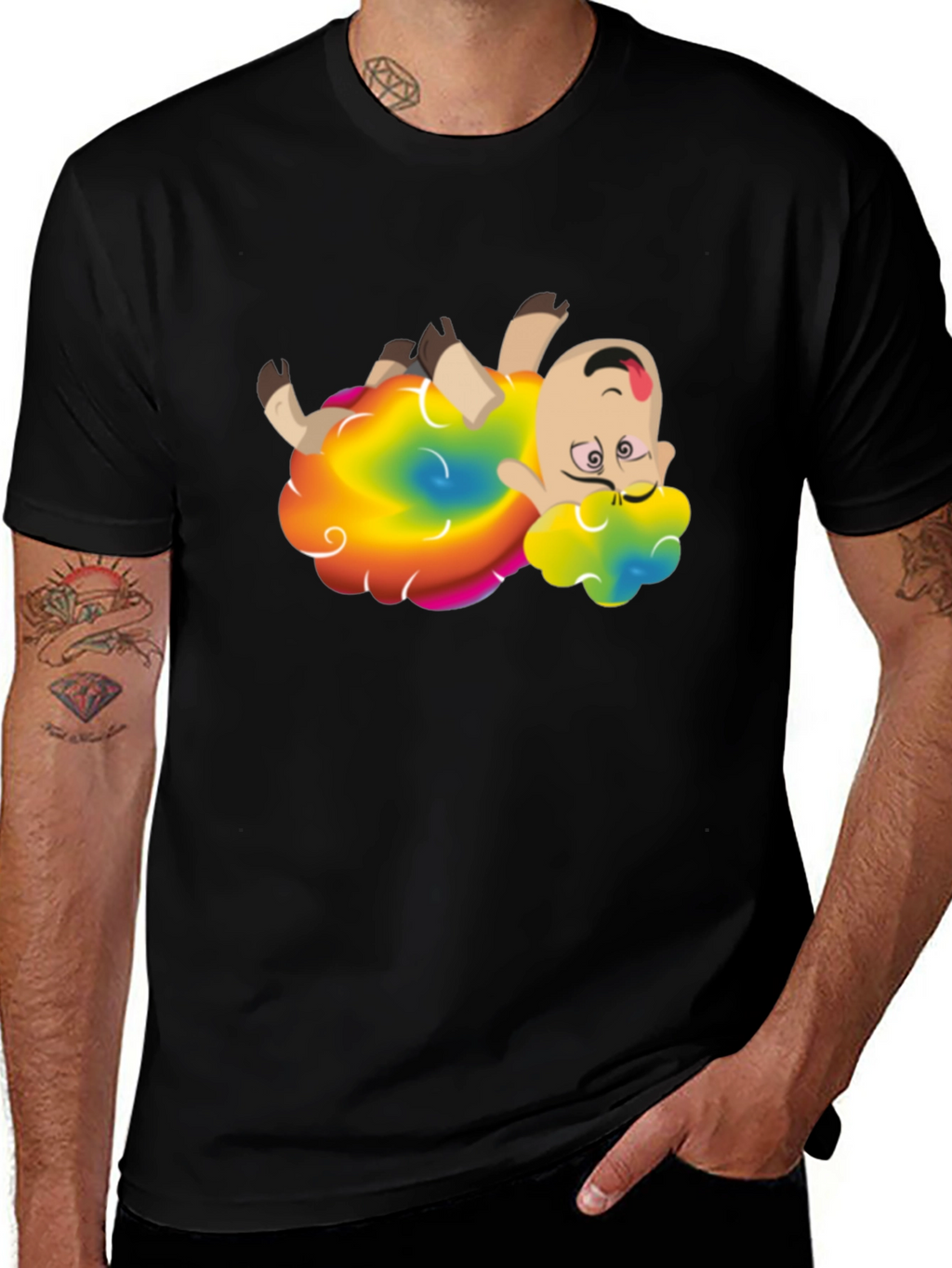 Rainbow Sheep Cartoon Graphic Tee - Unisex