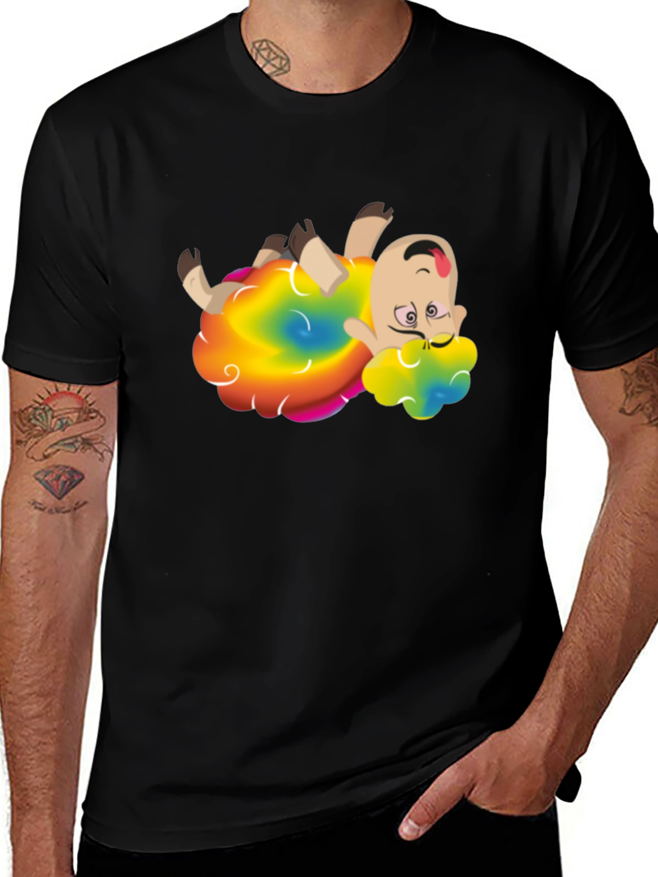 Rainbow Sheep Cartoon Graphic Tee - Unisex