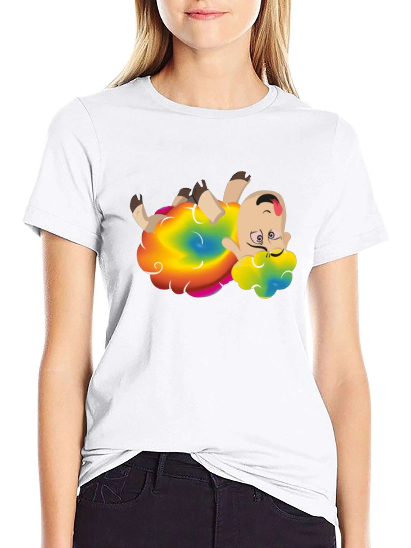 Rainbow Sheep Cartoon Graphic Tee - Unisex